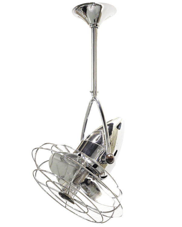 Matthews Fan Company - JD-CR-MTL-DAMP - 16" Ceiling Fan - Jarold Direcional - Polished Chrome from Lighting & Bulbs Unlimited in Charlotte, NC