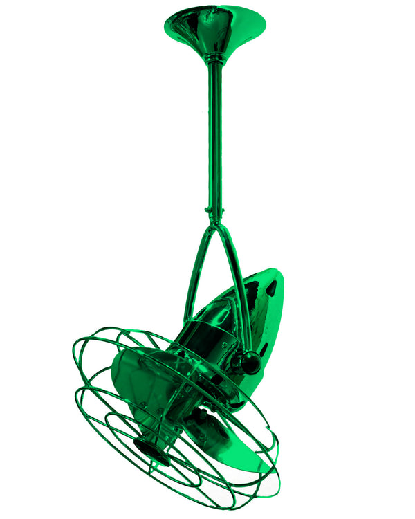 Matthews Fan Company - JD-GREEN-MTL - 16" Ceiling Fan - Jarold Direcional - Esmerelda from Lighting & Bulbs Unlimited in Charlotte, NC