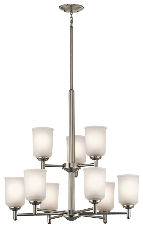 Kichler - 43672NI - Nine Light Chandelier - Shailene - Brushed Nickel from Lighting & Bulbs Unlimited in Charlotte, NC