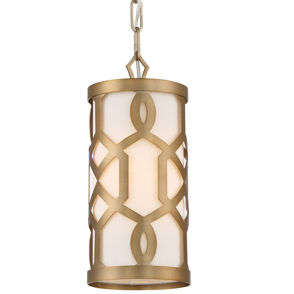 Crystorama - 2260-AG - One Light Pendant - Jennings - Aged Brass from Lighting & Bulbs Unlimited in Charlotte, NC