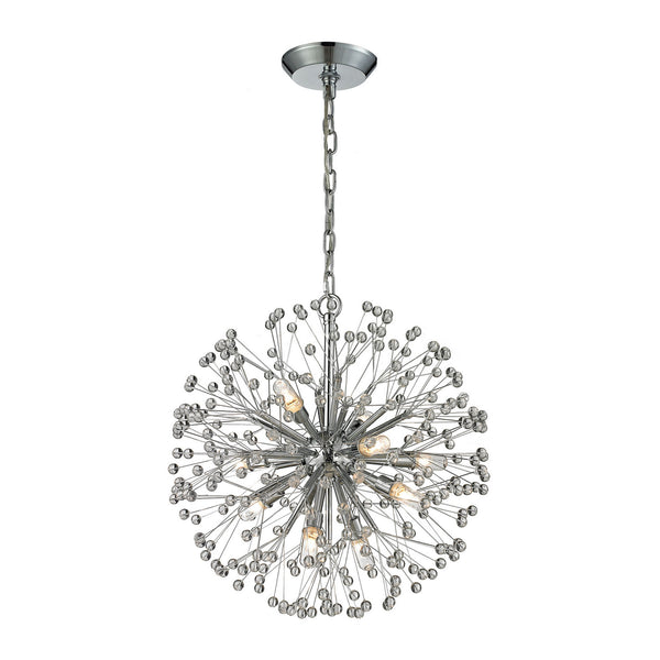 ELK Home - 11545/9 - Nine Light Chandelier - Starburst - Polished Chrome from Lighting & Bulbs Unlimited in Charlotte, NC