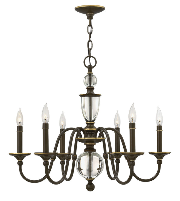 Hinkley - 4956LZ - LED Chandelier - Eleanor - Light Oiled Bronze from Lighting & Bulbs Unlimited in Charlotte, NC