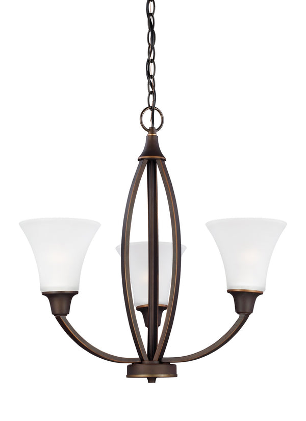 Generation Lighting - 3113203-715 - Three Light Chandelier - Metcalf - Autumn Bronze from Lighting & Bulbs Unlimited in Charlotte, NC