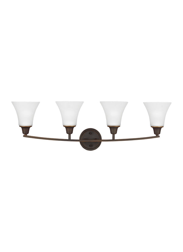 Generation Lighting - 4413204-715 - Four Light Wall / Bath - Metcalf - Autumn Bronze from Lighting & Bulbs Unlimited in Charlotte, NC