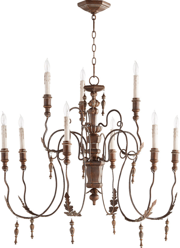 Quorum - 6006-9-39 - Nine Light Chandelier - Salento - Vintage Copper from Lighting & Bulbs Unlimited in Charlotte, NC