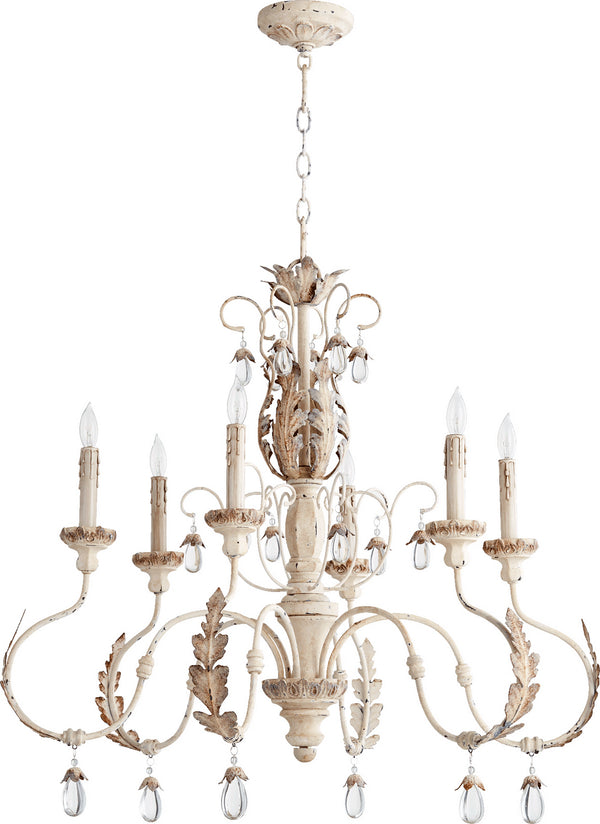 Quorum - 6444-6-70 - Six Light Chandelier - Venice - Persian White from Lighting & Bulbs Unlimited in Charlotte, NC