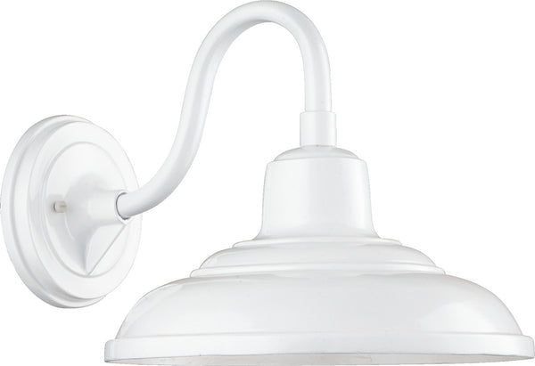 Quorum - 770-8 - One Light Wall Mount - Extended Hood Lanterns - Studio White from Lighting & Bulbs Unlimited in Charlotte, NC