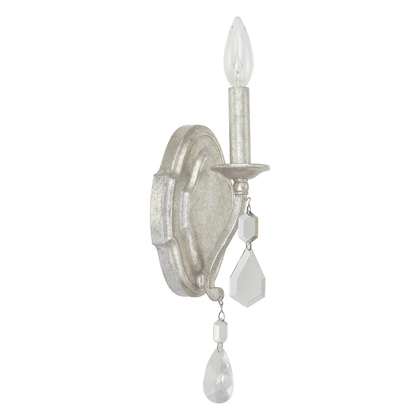 Capital Lighting - 1616AS-CR - One Light Wall Sconce - Blakely - Antique Silver from Lighting & Bulbs Unlimited in Charlotte, NC