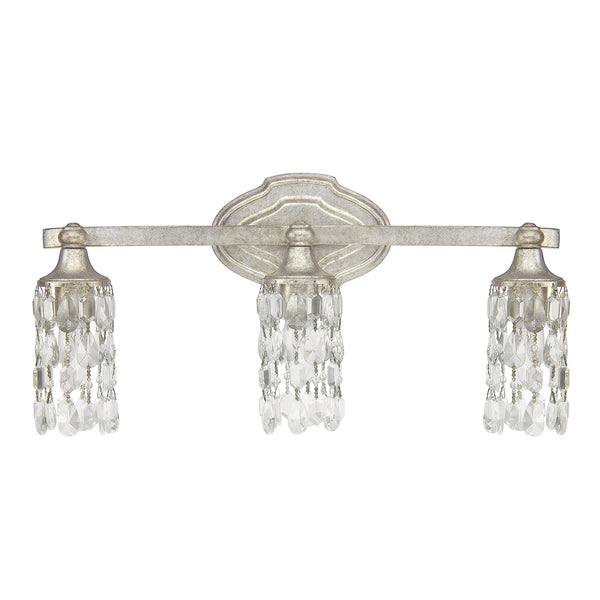Capital Lighting - 8523AS-CR - Three Light Vanity - Blakely - Antique Silver from Lighting & Bulbs Unlimited in Charlotte, NC