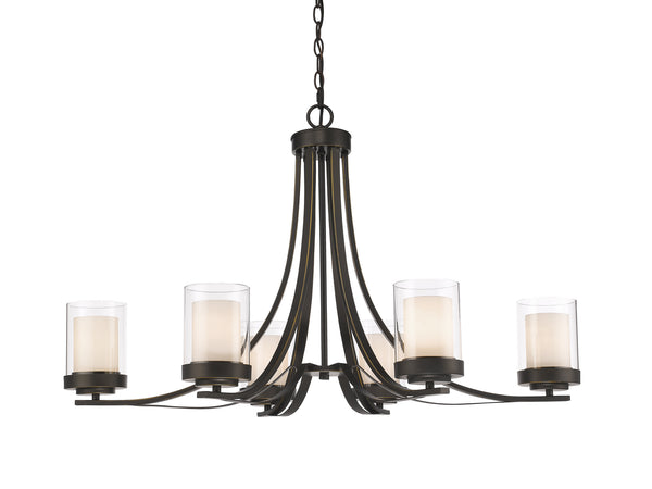 Z-Lite - 426-6-OB - Six Light Chandelier - Willow - Olde Bronze from Lighting & Bulbs Unlimited in Charlotte, NC