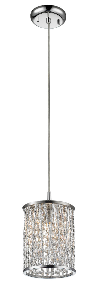 Z-Lite - 872CH-RMP - One Light Mini Pendant - Terra - Chrome from Lighting & Bulbs Unlimited in Charlotte, NC