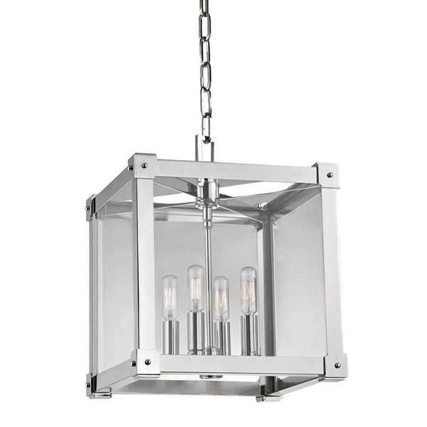 Hudson Valley - 8612-PN - Four Light Pendant - Forsyth - Polished Nickel from Lighting & Bulbs Unlimited in Charlotte, NC
