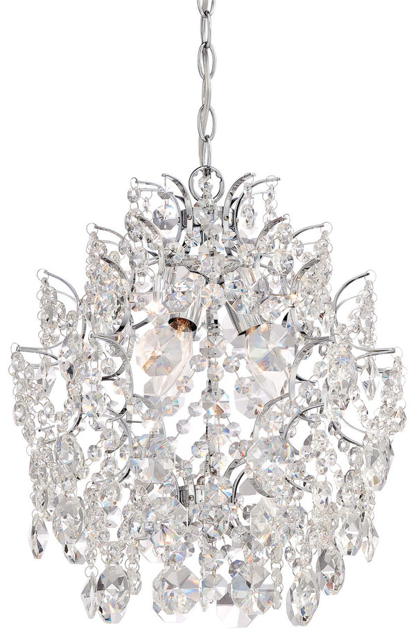 Minka-Lavery - 3150-77 - Three Light Mini Chandelier - Isabella'S Crown - Chrome from Lighting & Bulbs Unlimited in Charlotte, NC