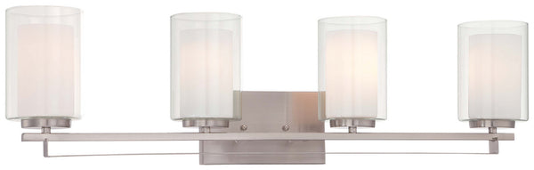 Minka-Lavery - 6104-84 - Four Light Bath Bar - Parsons Studio - Brushed Nickel from Lighting & Bulbs Unlimited in Charlotte, NC