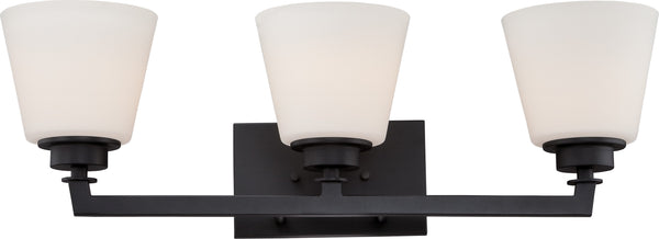 Nuvo Lighting - 60-5553 - Three Light Vanity - Mobili - Aged Bronze from Lighting & Bulbs Unlimited in Charlotte, NC