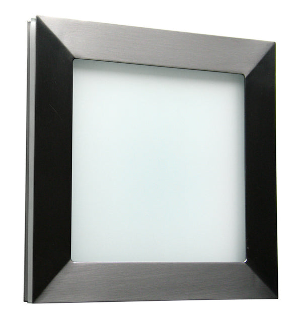WPT Design - BASICTECHO-BS-STD - One Light Flush Mount - Buenos Aires - Brushed Steel from Lighting & Bulbs Unlimited in Charlotte, NC