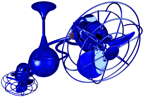 Matthews Fan Company - IV-BLUE-MTL - 53" Ceiling Fan - Italo Ventania - Safira from Lighting & Bulbs Unlimited in Charlotte, NC
