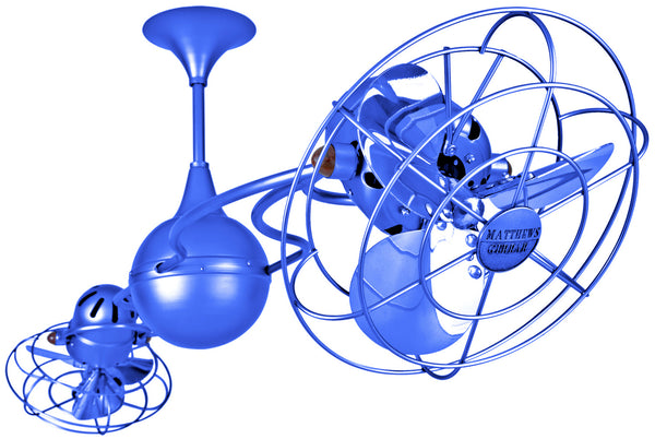 Matthews Fan Company - IV-LTBLUE-MTL - 53" Ceiling Fan - Italo Ventania - Agua Marinha from Lighting & Bulbs Unlimited in Charlotte, NC