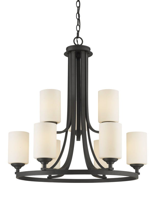Z-Lite - 435-9BRZ - Nine Light Chandelier - Bordeaux - Bronze from Lighting & Bulbs Unlimited in Charlotte, NC