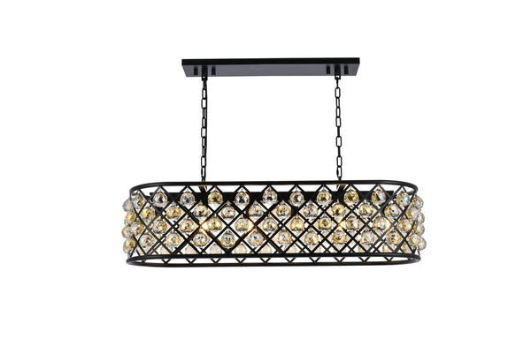 Elegant Lighting - 1216G40MB-GT/RC - Six Light Chandelier - Madison - Matte Black from Lighting & Bulbs Unlimited in Charlotte, NC
