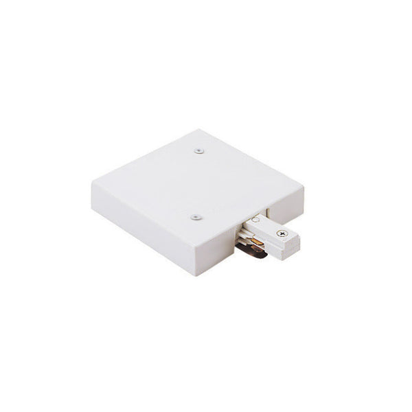 W.A.C. Lighting - J2-TBLE-WT - 2-Circuit Drop Ceiling Live End Feed - 120V Track - White from Lighting & Bulbs Unlimited in Charlotte, NC