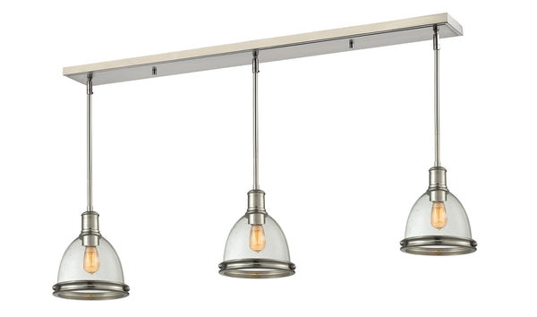 Z-Lite - 718MP-3BN - Three Light Island/Billiard - Mason - Brushed Nickel from Lighting & Bulbs Unlimited in Charlotte, NC
