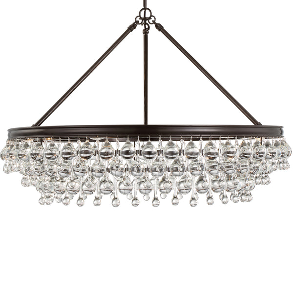 Crystorama - 275-VZ - Six Light Chandelier - Calypso - Vibrant Bronze from Lighting & Bulbs Unlimited in Charlotte, NC