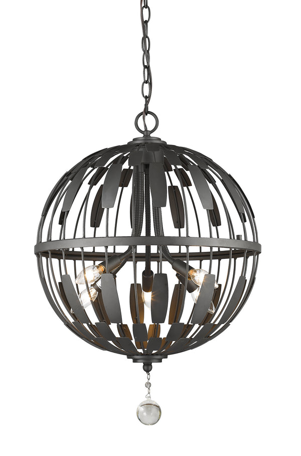 Z-Lite - 430B18-BRZ - Five Light Pendant - Almet - Bronze from Lighting & Bulbs Unlimited in Charlotte, NC