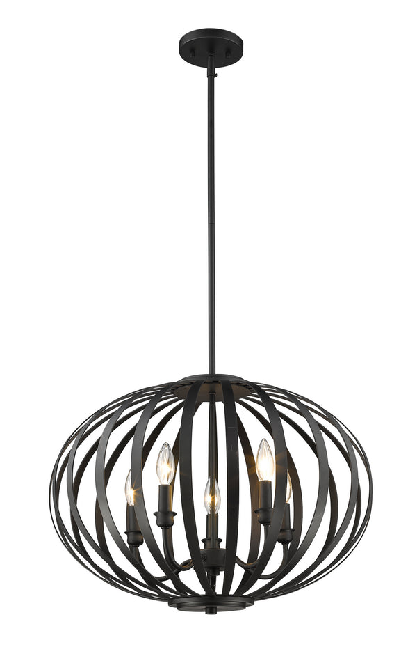 Z-Lite - 438-20BRZ - Five Light Pendant - Moundou - Bronze from Lighting & Bulbs Unlimited in Charlotte, NC