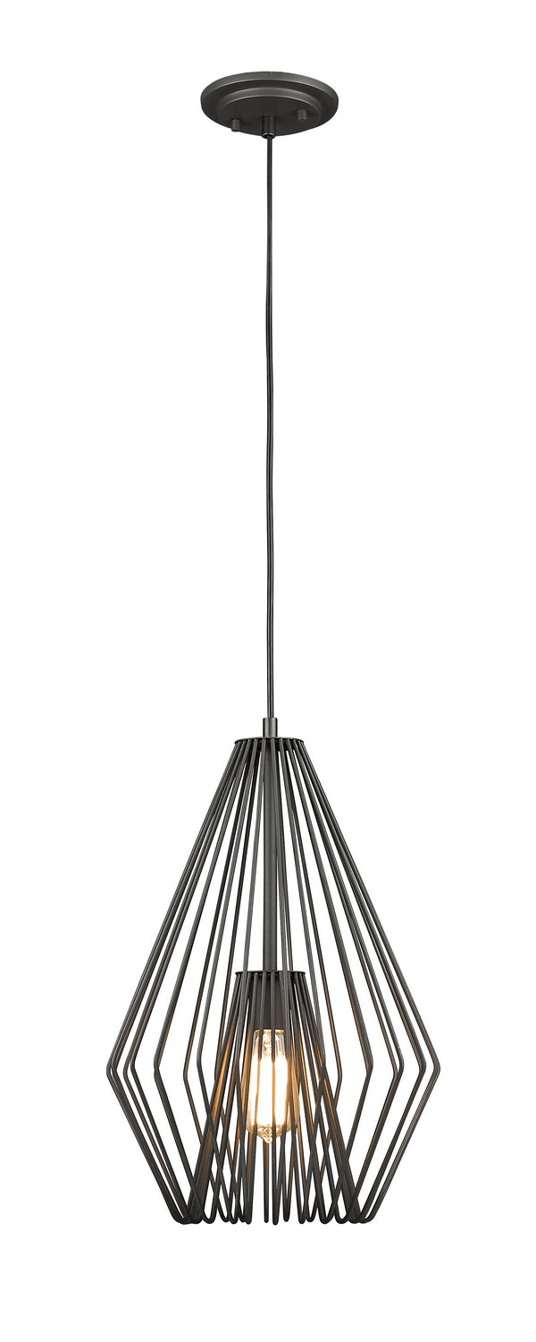 Z-Lite - 442MP12-BRZ - One Light Mini Pendant - Quintus - Bronze from Lighting & Bulbs Unlimited in Charlotte, NC