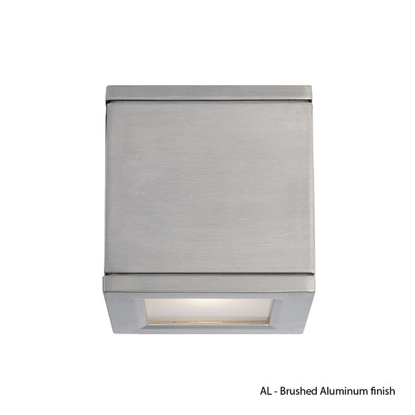 W.A.C. Lighting - WS-W2505-AL - LED Wall Light - Rubix - Brushed Aluminum from Lighting & Bulbs Unlimited in Charlotte, NC