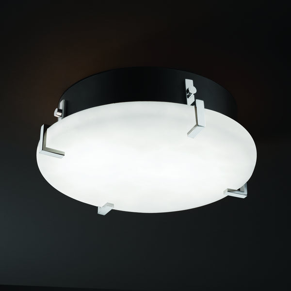 Justice Designs - CLD-5545-CROM - Flush-Mount - Clouds - Polished Chrome from Lighting & Bulbs Unlimited in Charlotte, NC