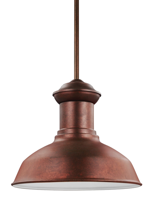 Generation Lighting - 6247701-44 - One Light Outdoor Pendant - Fredricksburg - Weathered Copper from Lighting & Bulbs Unlimited in Charlotte, NC