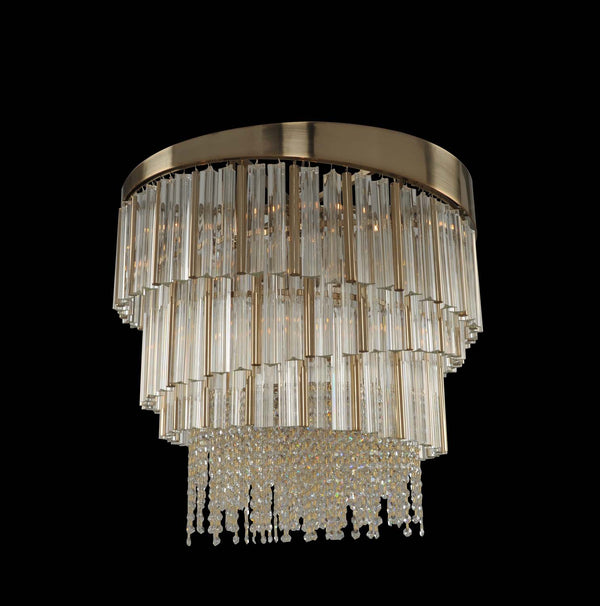 Allegri - 029851-038-FR001 - Nine Light Pendant - Espirali - Brushed Champagne Gold from Lighting & Bulbs Unlimited in Charlotte, NC