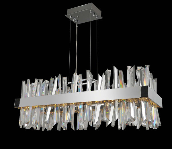Allegri - 030252-010 - LED Island Pendant - Glacier - Chrome from Lighting & Bulbs Unlimited in Charlotte, NC