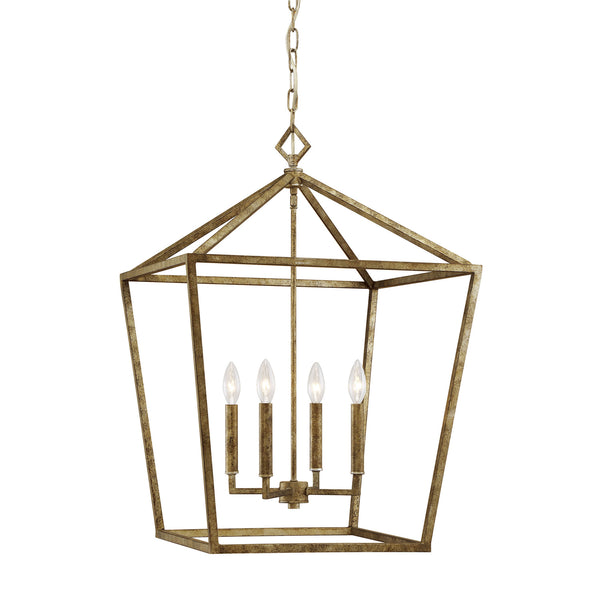 Millennium - 3254-VG - Four Light Pendant - Vintage Gold from Lighting & Bulbs Unlimited in Charlotte, NC