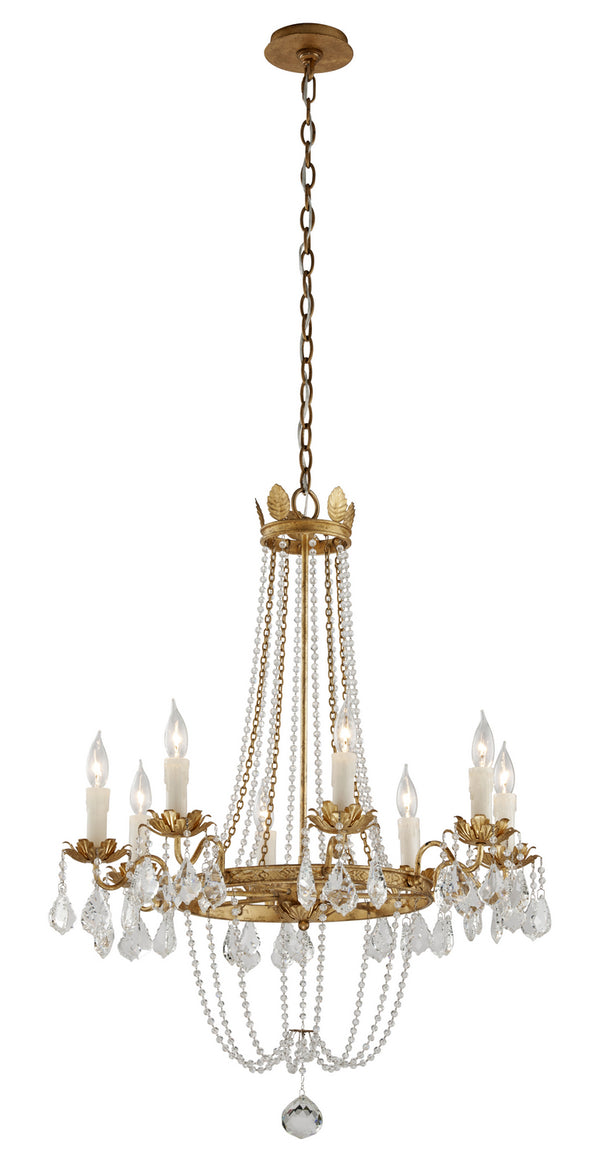 Troy Lighting - F5366-VGL - Eight Light Chandelier - Viola - Distressed Gold Leaf from Lighting & Bulbs Unlimited in Charlotte, NC