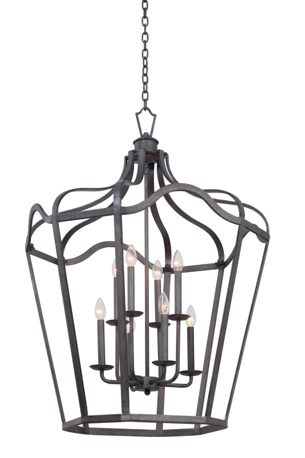 Kalco - 7416CL - Eight Light Lantern - Livingston - Charcoal from Lighting & Bulbs Unlimited in Charlotte, NC