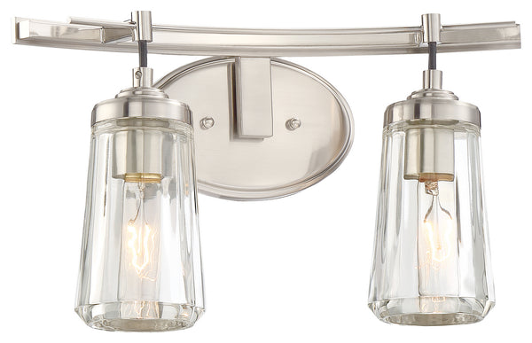 Minka-Lavery - 2302-84 - Two Light Bath - Poleis - Brushed Nickel from Lighting & Bulbs Unlimited in Charlotte, NC