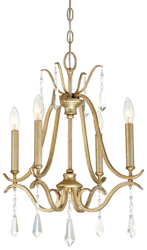 Minka-Lavery - 4444-582 - Four Light Chandelier - Laurel Estate - Brio Gold from Lighting & Bulbs Unlimited in Charlotte, NC