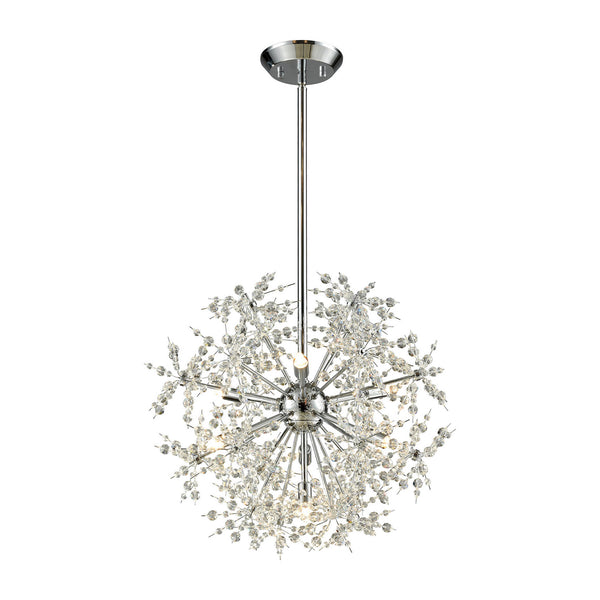 ELK Home - 11893/7 - Seven Light Chandelier - Snowburst - Polished Chrome from Lighting & Bulbs Unlimited in Charlotte, NC