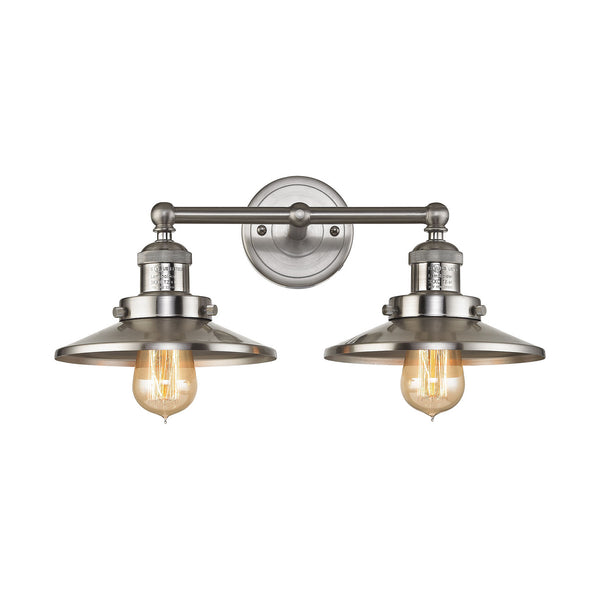ELK Home - 67171/2 - Two Light Vanity - English Pub - Satin Nickel from Lighting & Bulbs Unlimited in Charlotte, NC