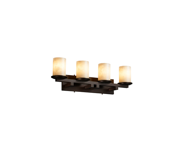 Justice Designs - CLD-8774-10-DBRZ - Four Light Bath Bar - Clouds - Dark Bronze from Lighting & Bulbs Unlimited in Charlotte, NC
