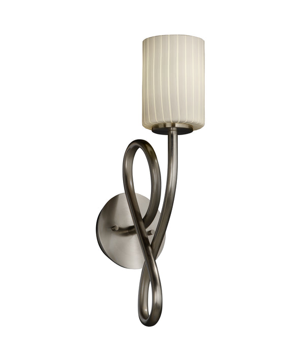 Justice Designs - FSN-8911-10-RBON-NCKL - Wall Sconce - Fusion - Brushed Nickel from Lighting & Bulbs Unlimited in Charlotte, NC