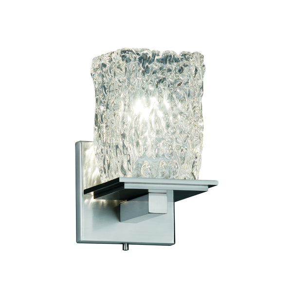 Justice Designs - GLA-8671-26-CLRT-NCKL - Wall Sconce - Veneto Luce - Brushed Nickel from Lighting & Bulbs Unlimited in Charlotte, NC