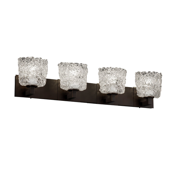 Justice Designs - GLA-8924-30-LACE-DBRZ - Four Light Bath Bar - Veneto Luce - Dark Bronze from Lighting & Bulbs Unlimited in Charlotte, NC