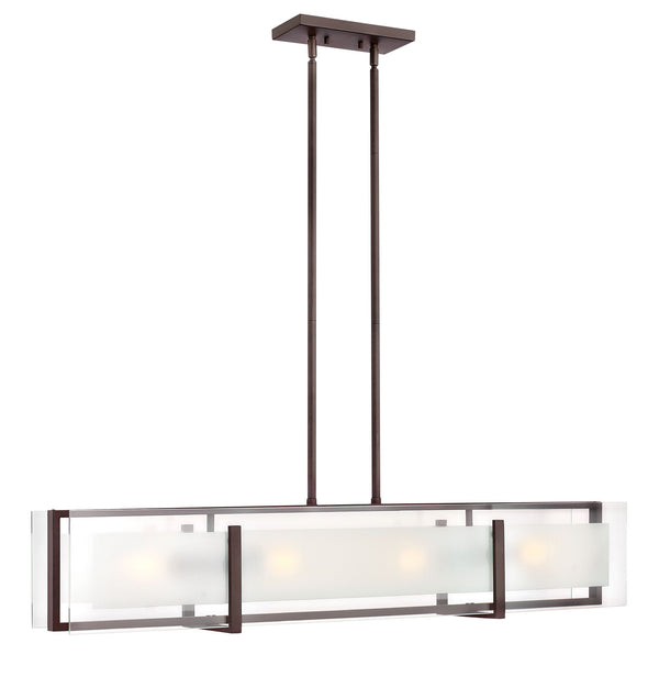 Hinkley - 3996OZ - LED Linear Chandelier - Latitude - Oil Rubbed Bronze from Lighting & Bulbs Unlimited in Charlotte, NC