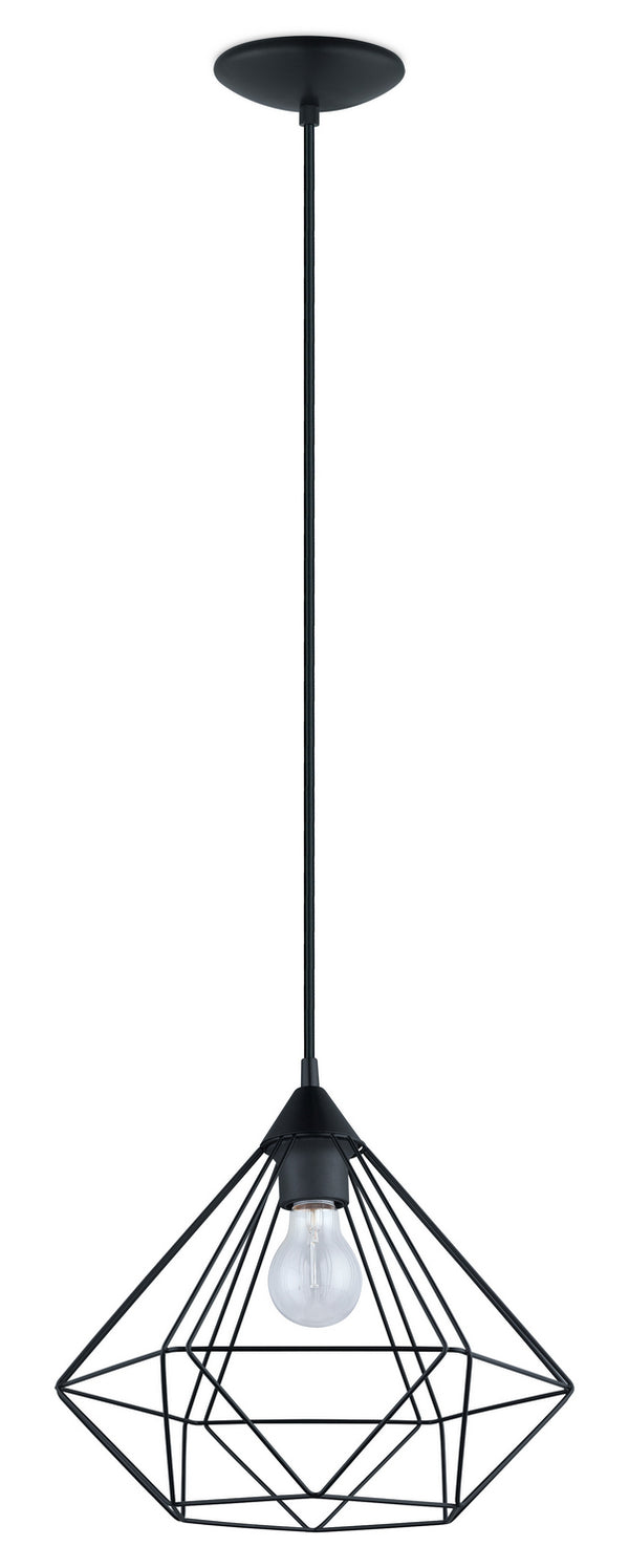 Eglo USA - 94188A - One Light Pendant - Tarbes - Matte Black from Lighting & Bulbs Unlimited in Charlotte, NC