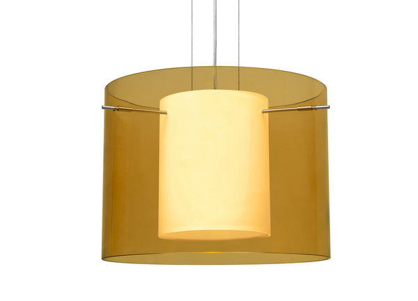 Besa - 1KG-G00707-LED-SN - One Light Pendant - Pahu - Satin Nickel from Lighting & Bulbs Unlimited in Charlotte, NC