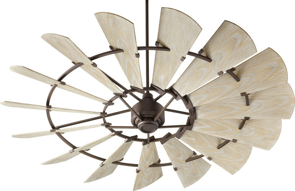 Quorum - 197215-86 - 72" Patio Fan - Windmill - Oiled Bronze from Lighting & Bulbs Unlimited in Charlotte, NC
